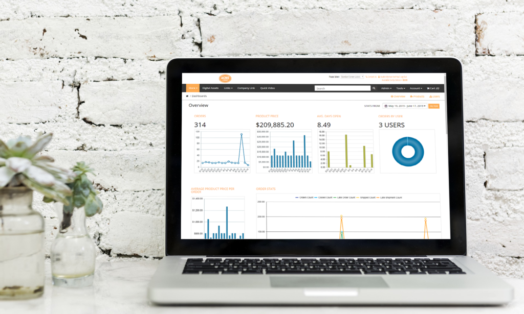 dashboard web to print data report