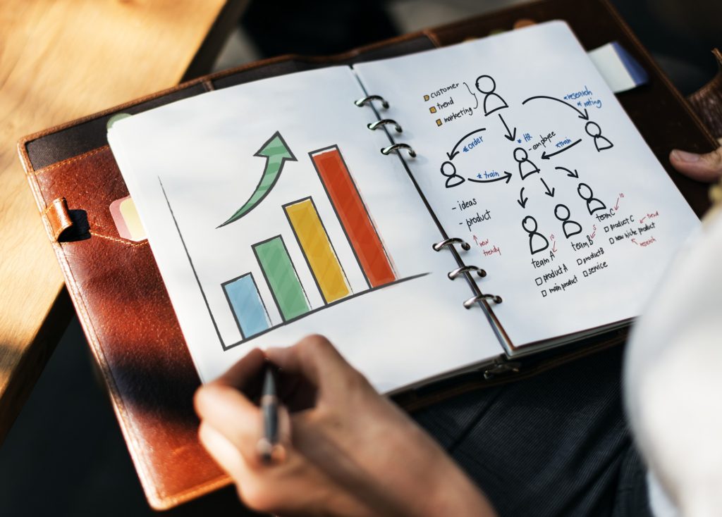 marketing asset management stock image