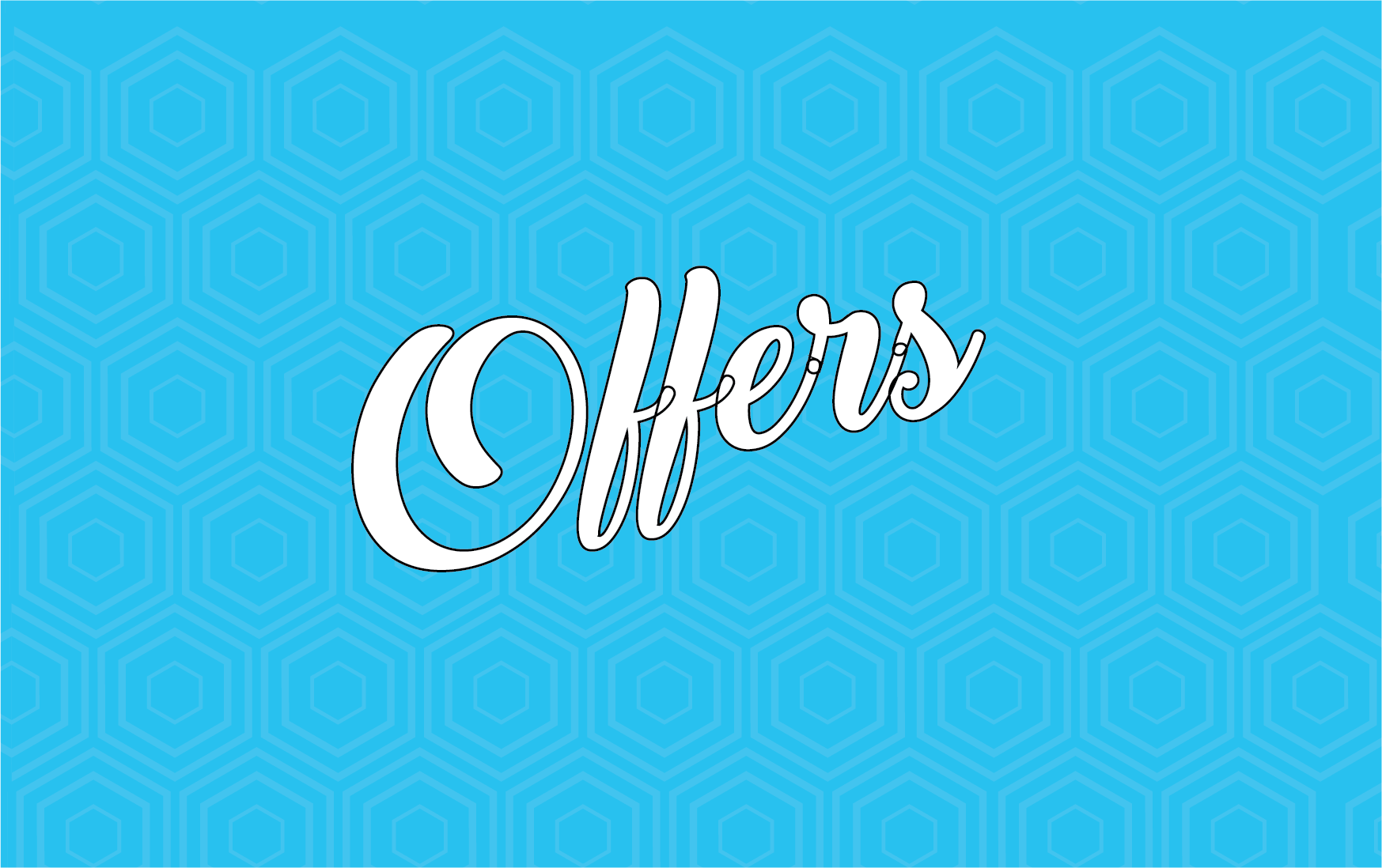 Offers feature graphic with stylish typography on a blue hexagonal patterned background, promoting Propago's new tool for group order management.