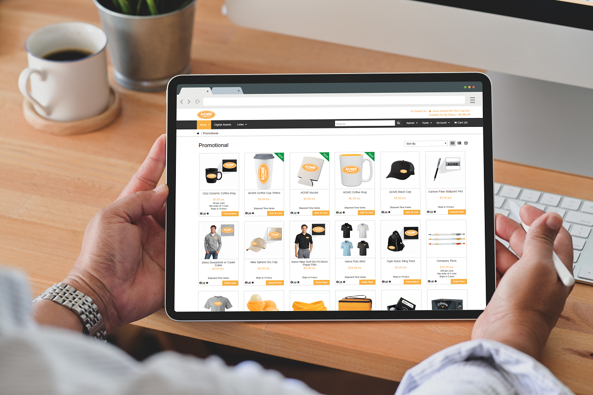 web to print storefront marketing portal