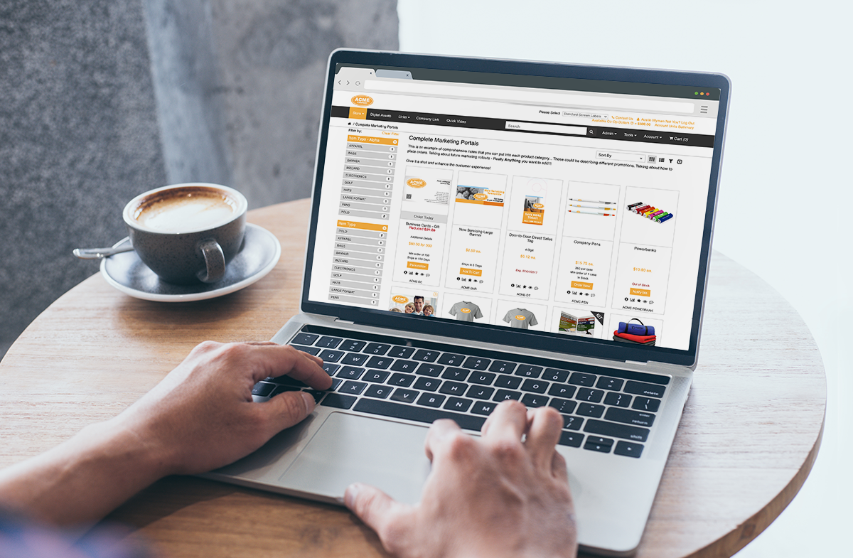 marketing portal web print