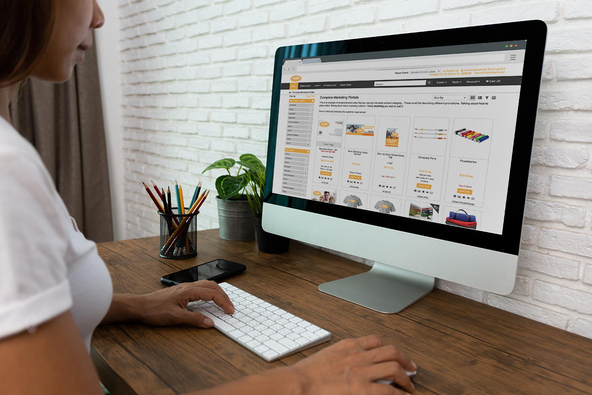 marketing portals web to print