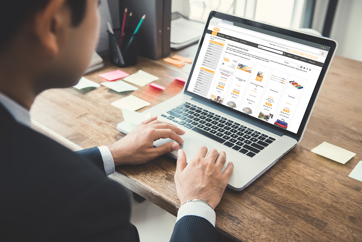 marketing portal web to print