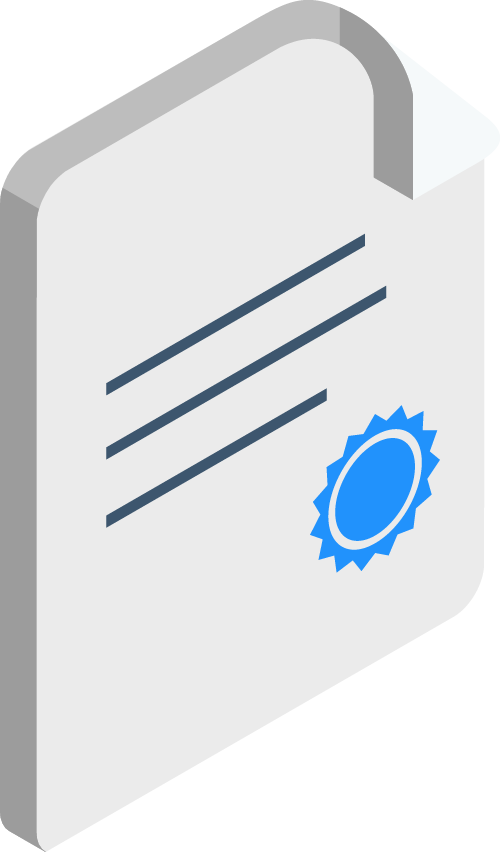 Web-to-print template with brand seal and lines, illustrating brand-safe design.