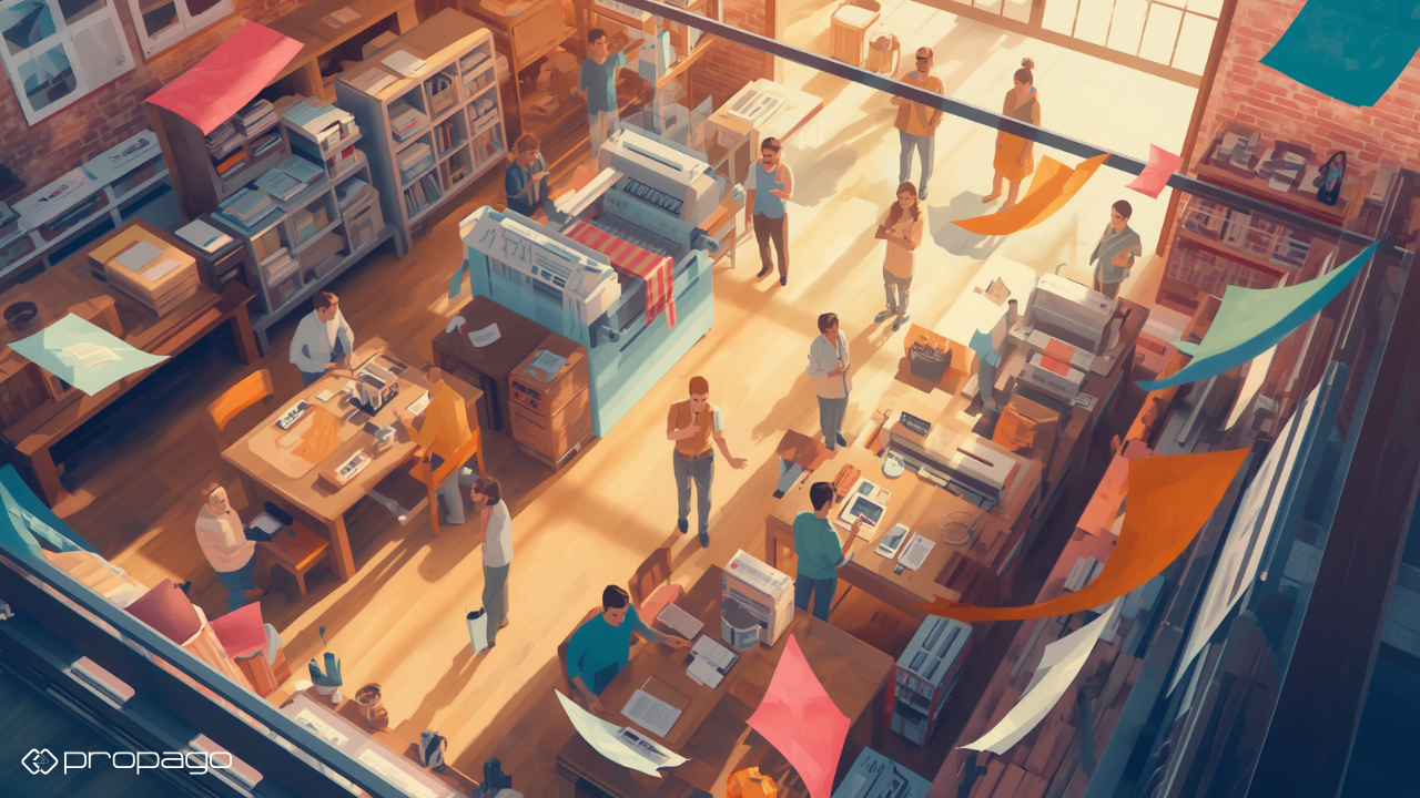 Print shop workflow and order management with automated systems